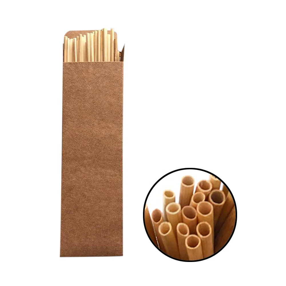 

Plant Fiber Straw Customized Logo Drinking Beverage Bamboo Straw Eco Friendly Straws Bamboo