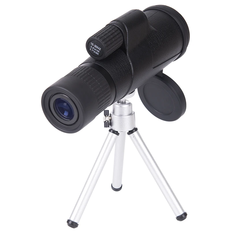 

BAIGISH Pocket 10-30X42 Long Distance Monocular Telescope Multi-Purpose Zoom Monocular Telescope with Stand
