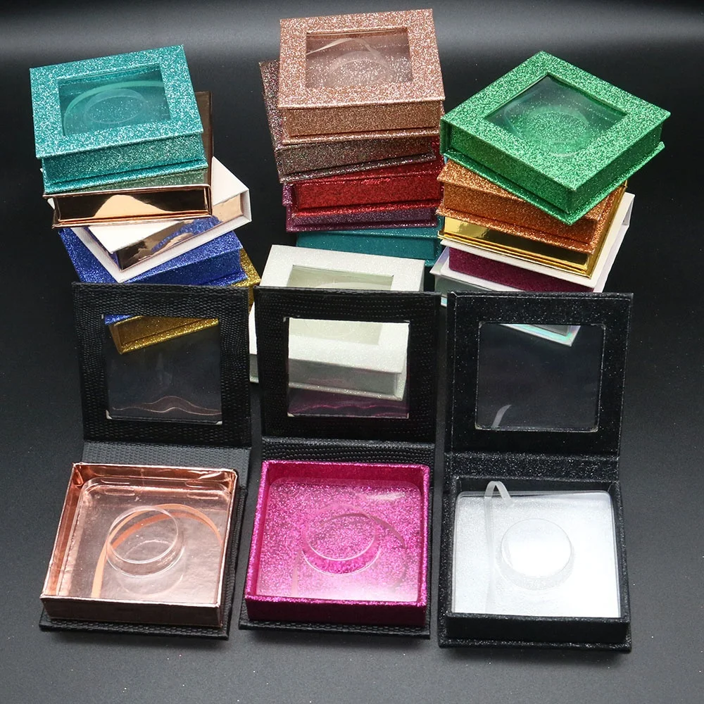

New Style Custom 3d High Quality Mink Lashes Fake Eyelashes Empty Box Packing False 25 Mm Eyelashes