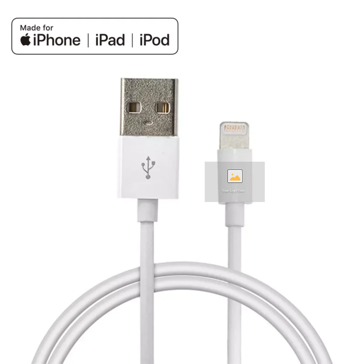 

OEM original for iphone C89 chip USB A to light cable iOS phone Charger data cable for Apple MFi Cable, White