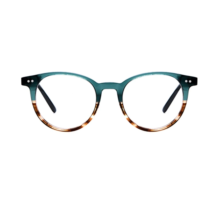 

SRA205 Two Color Round Tortoise Unisex Optical Acetate Frames