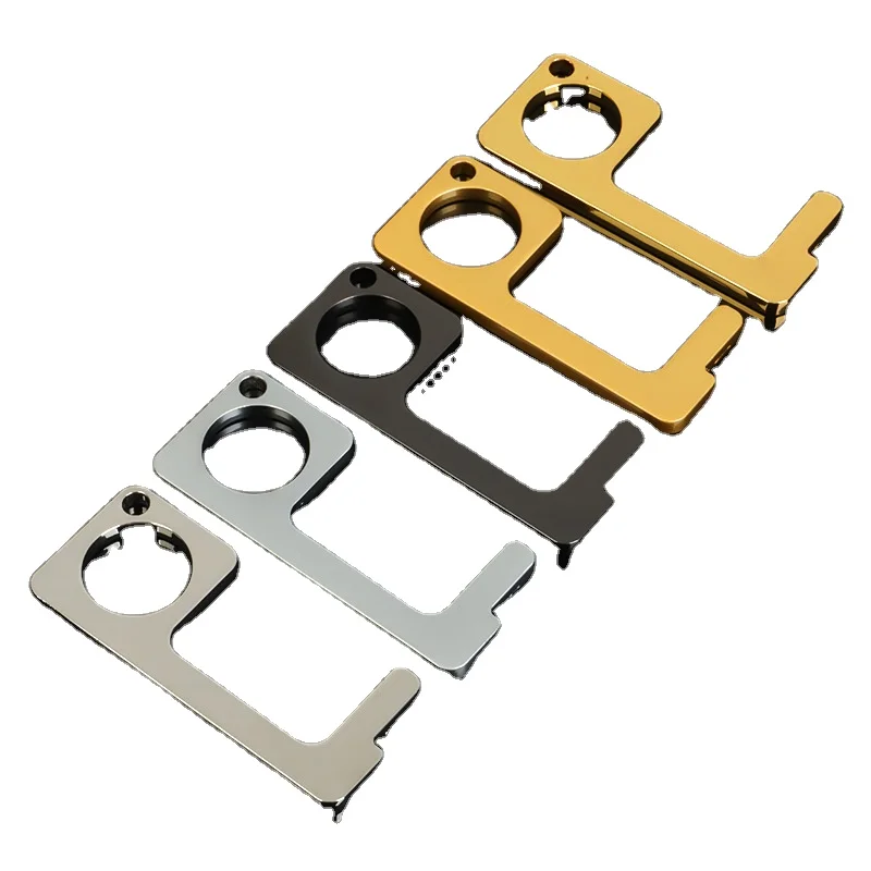 

Wholesale Door Opener Contactless No touch Tool hands free door opener keychain Hook EDC Tools 100pcs, Customized color