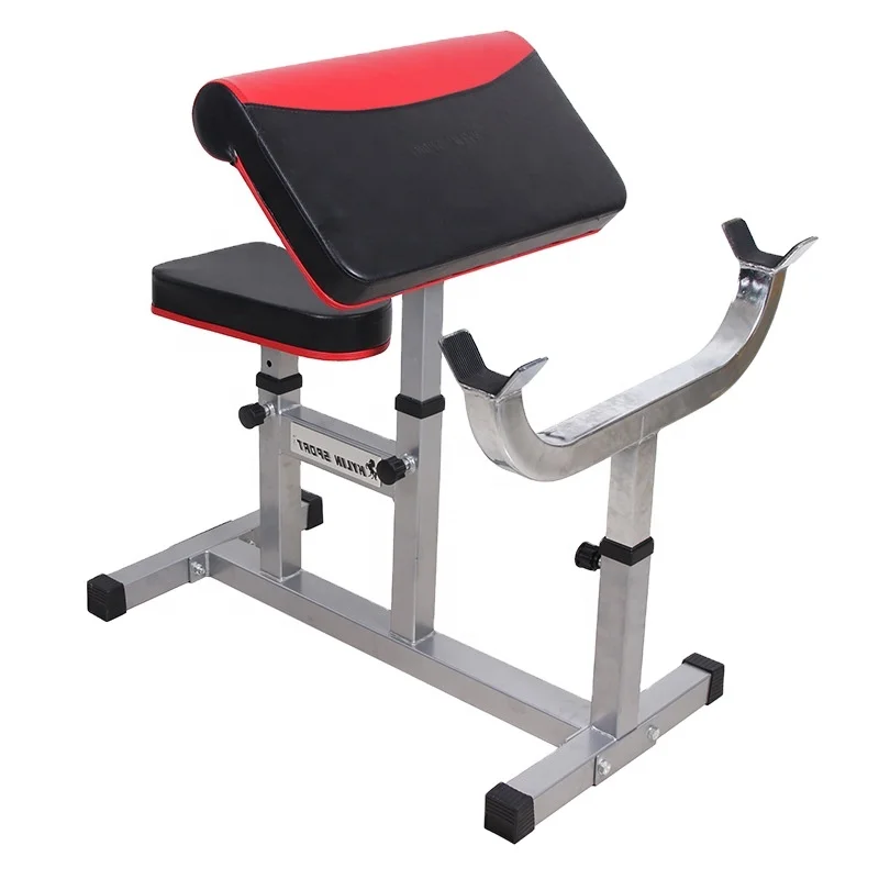 

Whole Durable Fitness Equipment adjustable roman chair Weight training bench Preacher Curl Bench, Optional