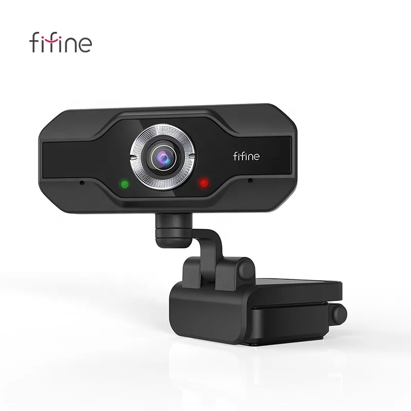 

Fifine K432 HD 1080P Streaming Webcam Built-in Mic 2 Mega Pixels Computer Web Camera for Conference Video