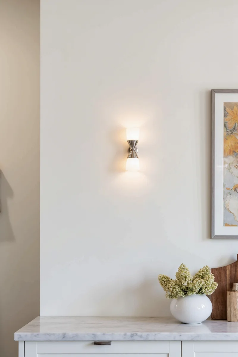 Colorful Wall Sconce with Fun Shapes in Play Kitchen