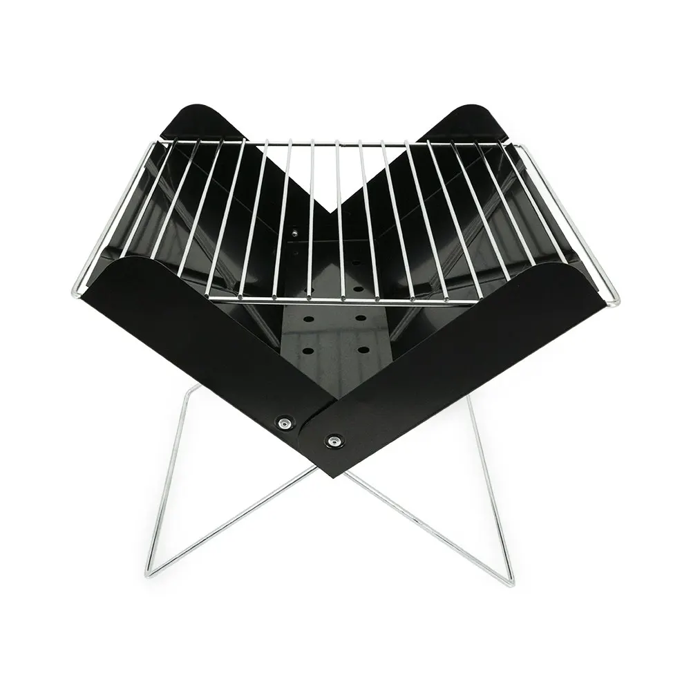 

Easy to folding portable mini bbq charcoal grill outdoor, Black
