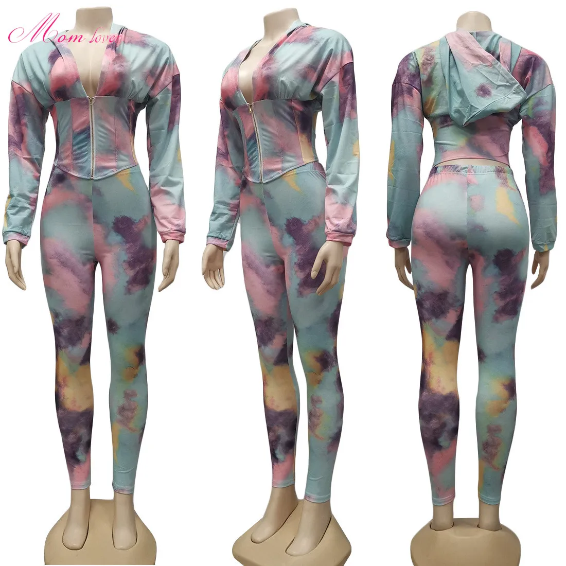 

2020 autumn fashion two piece set women tie dye tracksuits women matching tracksuit set women, Customer demanded