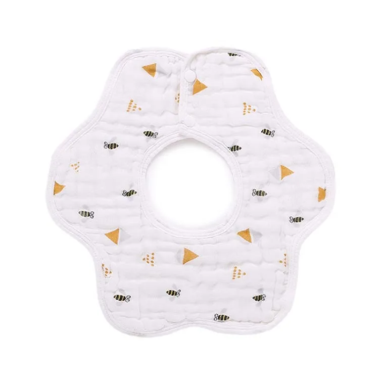 

Soft Cute Washable Printed Cotton Baby Bibs Stain Resistant 100% Gauze Cotton Baby Bibs, Customized color