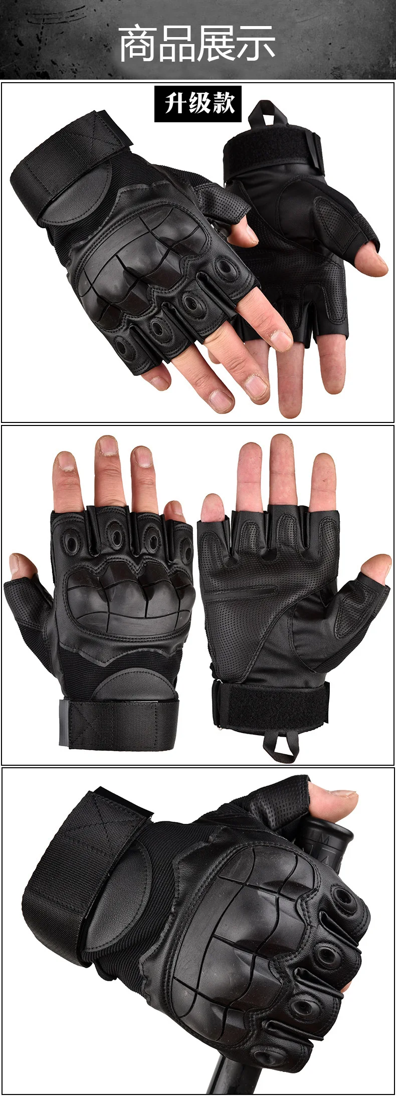 Wholesale outdoor motorcycle gloves cycling waist trainer gym half finger tactical gloves