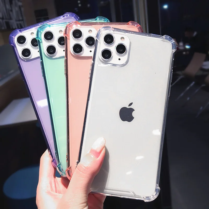 

For iPhone 13Pro Case2022 New Black Bumper TPU Phone Case for iPhone 14 13 12 11 Pro Max Xr Xs Max Fundas