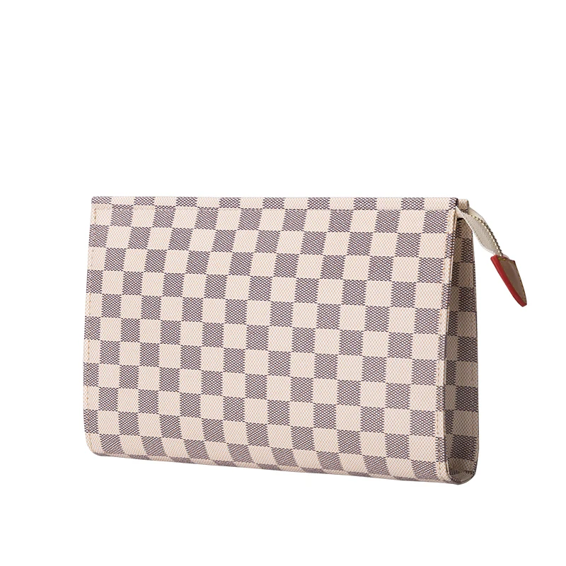 
Luxury High Volume Clutch Leather Wallet Plaid Clutch Mens Money Bag New Personality Fashion Envelope Lady Bag 