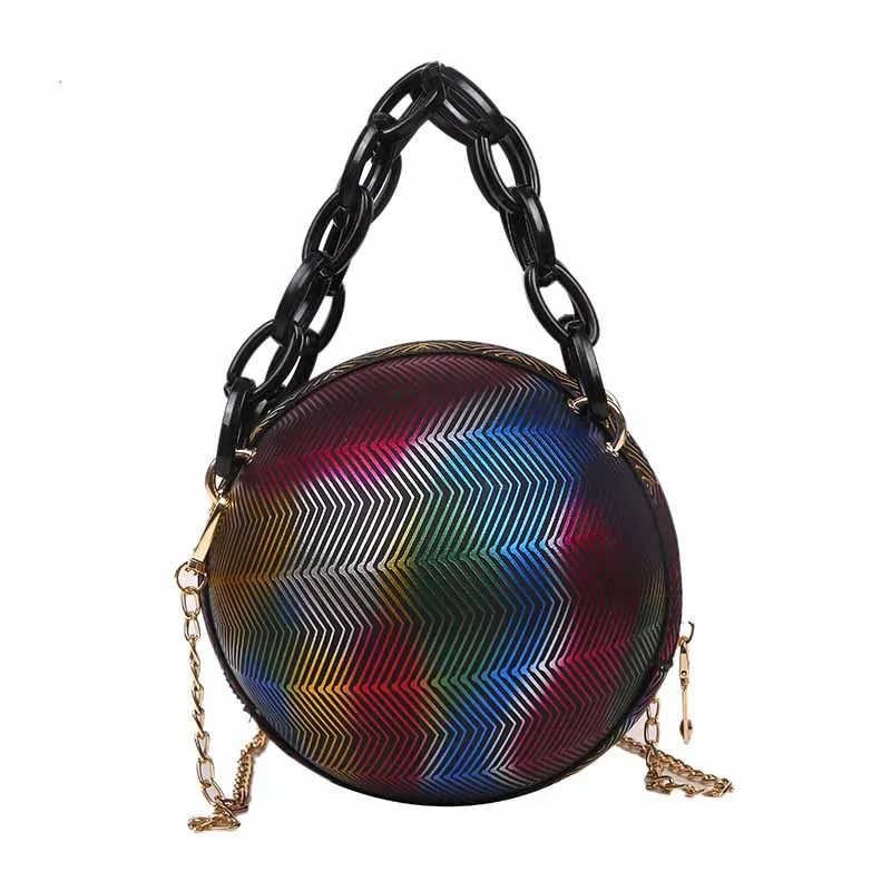 

Wholesale Newest Design Basketball Clutch Purse Handbags Women, Rainbow