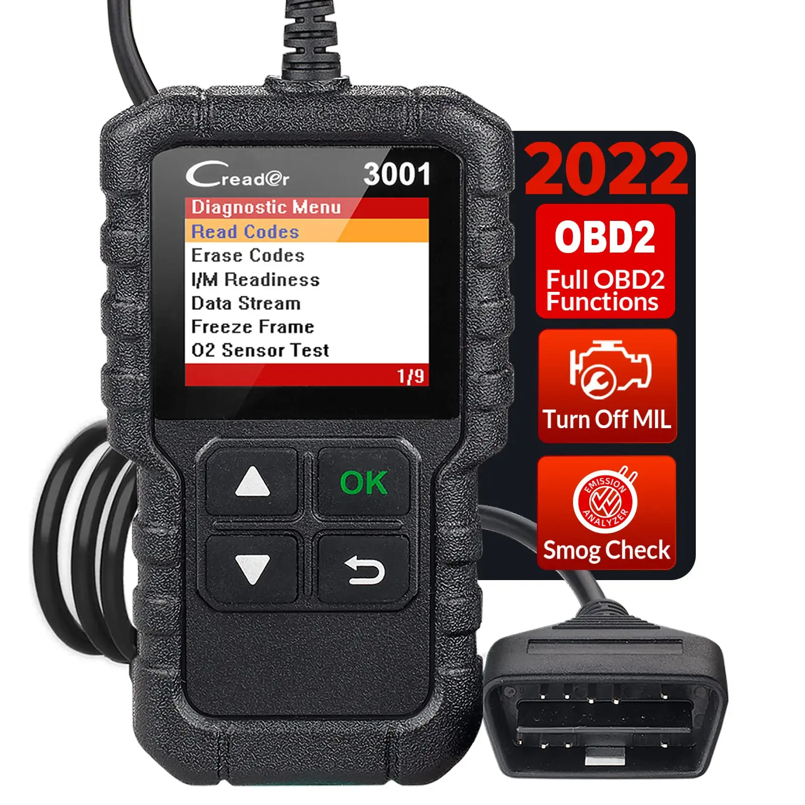 

LAUNCH X431 CR3001 Car Full OBD2 Code Reader Diagnostic Tools Automotive Professional Scanner Free Update