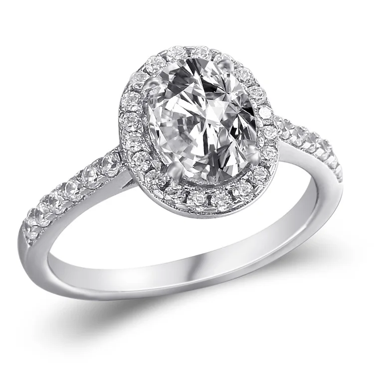 

SKA fashion women engagement ring diamond rings for girls 925 sterling silver wedding gold plating zircon rings jewelry, Picture
