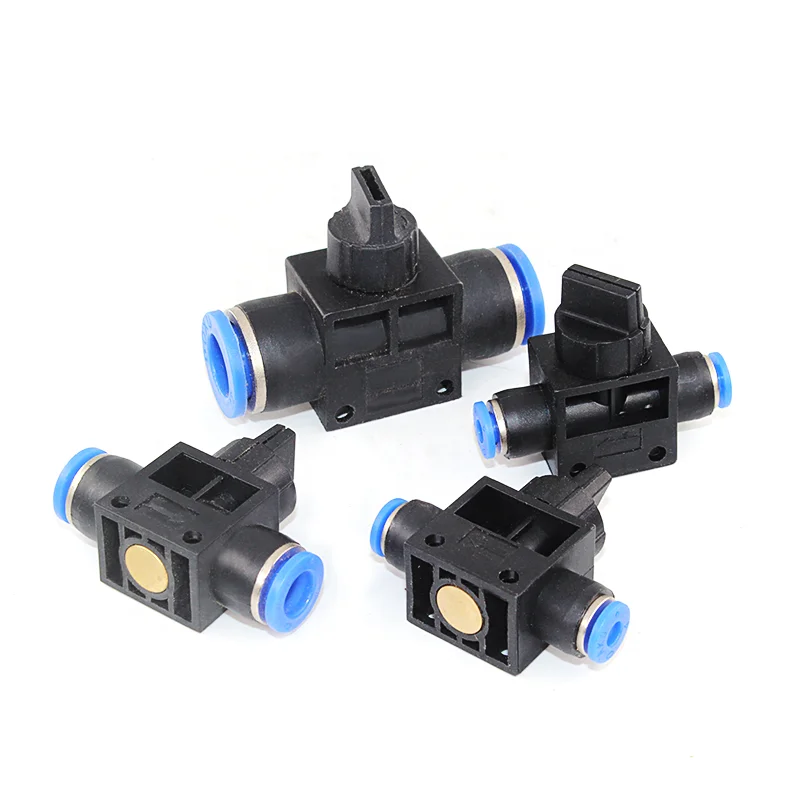 

pneumatic connection One Touch Straight Quick Connector Hand Valve Pneumatic Valve Fittings air pipe connectors