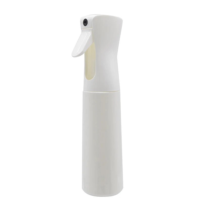 

300ml Salon Hair Plastic Spray Bottle, Continuous Water Mister for Curly Hair Empty Ultra Fine Water Mist Trigger Sprayer, White/black