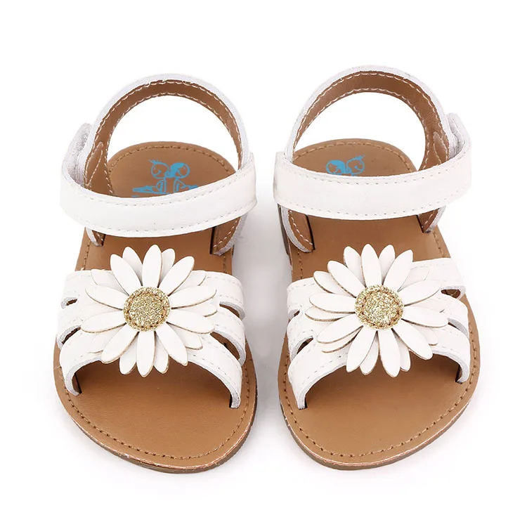 

Summer New Arrivals Soft Flat Sole Flower New Born Baby Shoes Sandals