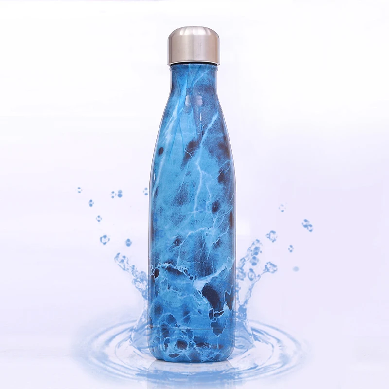 18/8 (304) Double Wall Travel Thermos Hydroflask Cola Shaped Metal Water Bottle