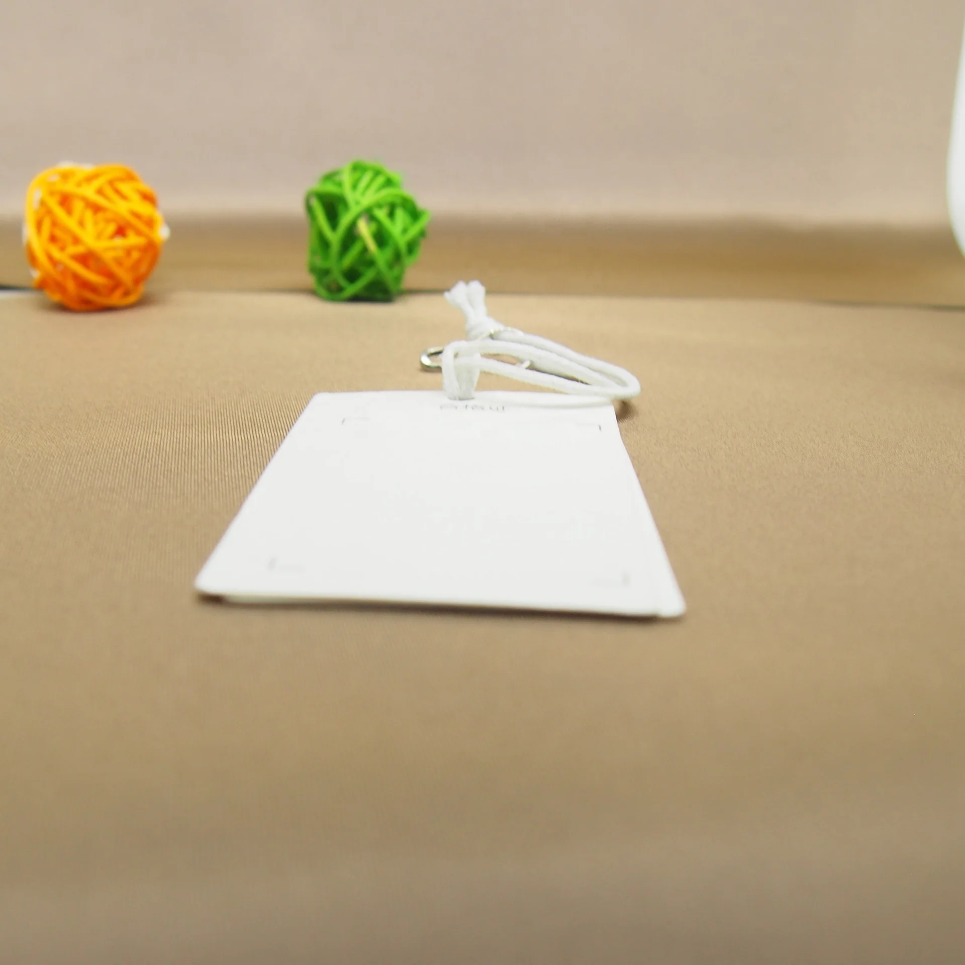 Clothing Paper Hang Tag Elastic Loops Label Brand Tag Label Sock Buy