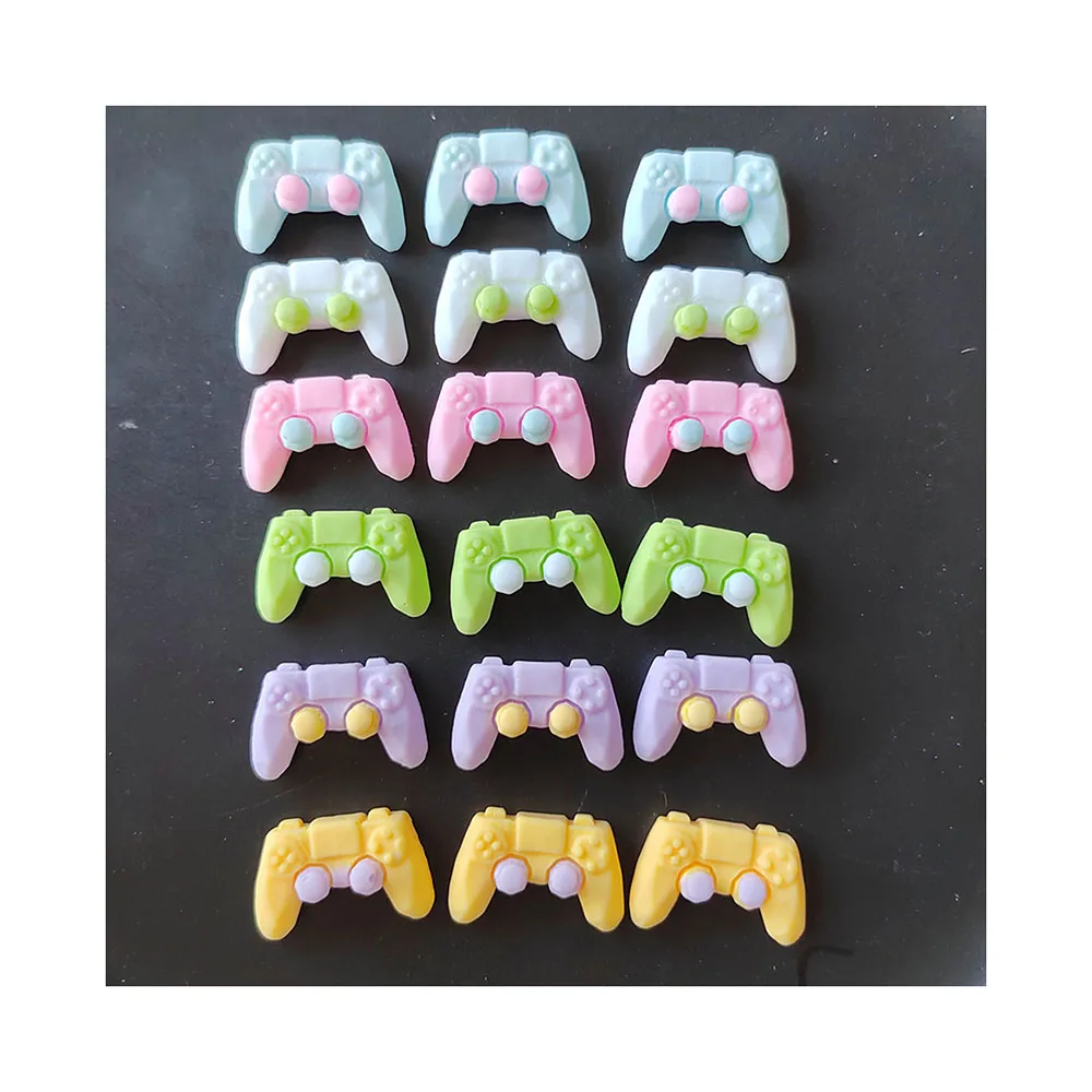 100Pcs/Lot Pastel Video Game Controller Flatback Resin Cabochons Charms for Craft DIY Phone Case Scrapbooking Decoration