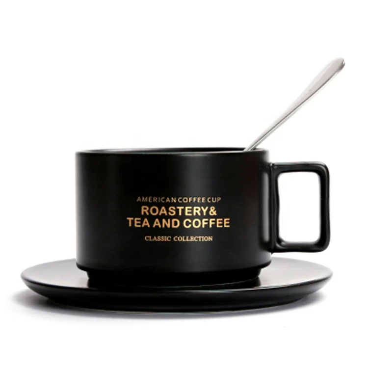 Hotsale gray color custom logo luxury italain espresso coffee ceramic cup with wood saucer