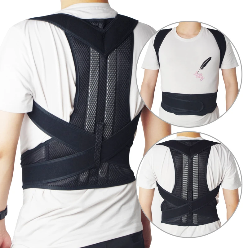 

wholesale price adjustable free size back support back posture corrector, Customized color