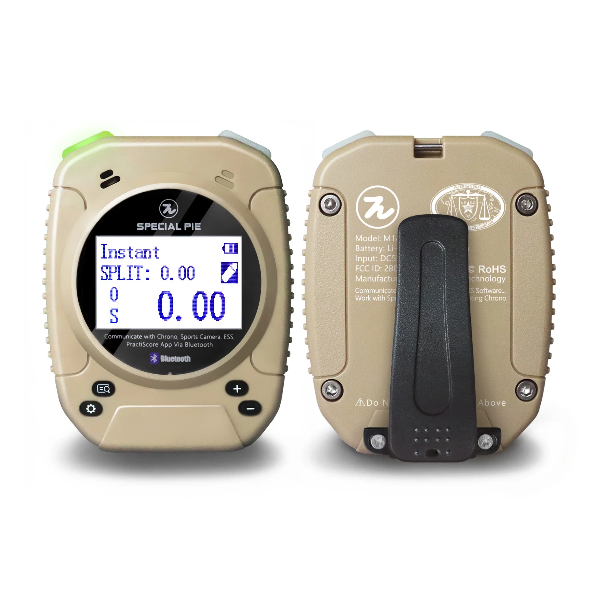 Shooting Range Timer with Easy-to-press Silicone Buttons IPX4 Water Resistant for Shooters Use Shooting Training