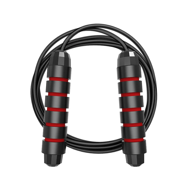 

Wholesale custom fitness Adjustable skipping rope heavy speed pvc weight jump ropes, Black/black blue/black red/black green