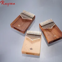 

Top quality kalimba 17 key high end thumb piano with flower inlay