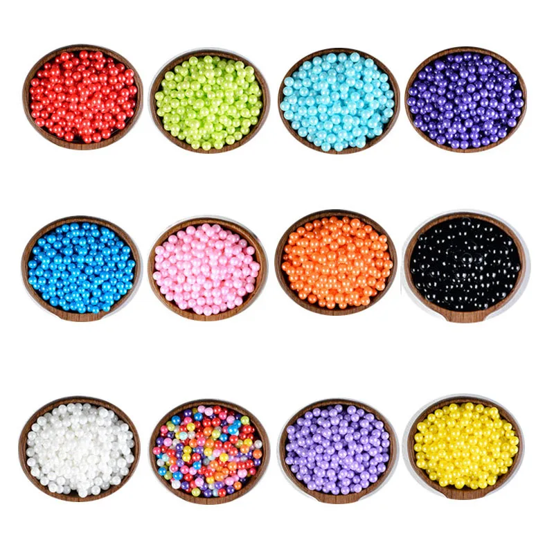 

80g /Bottle 2mm 4mm 6mm Baking Decoration Multicolor Edible Sugar Bead Pearls Cake Sprinkles