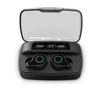 

New Arrival LCD Display TWS Wireless Ear Pods Dual Mini Headphones Earbuds with Power Bank Charging Case RT15