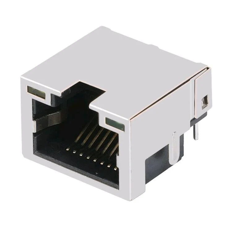 

615008150121 THT Network Horizontal Mid-Mount Plastic Tab Up Ethernet Y/G RJ45 Connector Modular Jack With LED