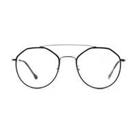 

94405C4 Italy style big size eyeglasses frames high quality hot selling metal frames two bridges optical frames