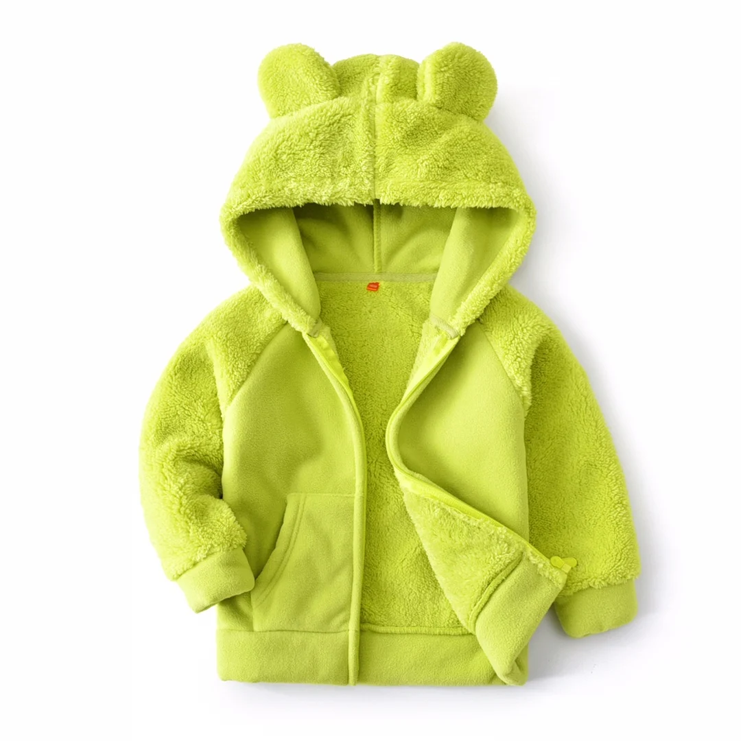 

Hot sales very nice boys girls babi clothes thicken polar fleece autumn jacket