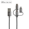 Trangjan MFi approved type c+micro usb+C48 3in1 cable multi charger connector MFi certified cable