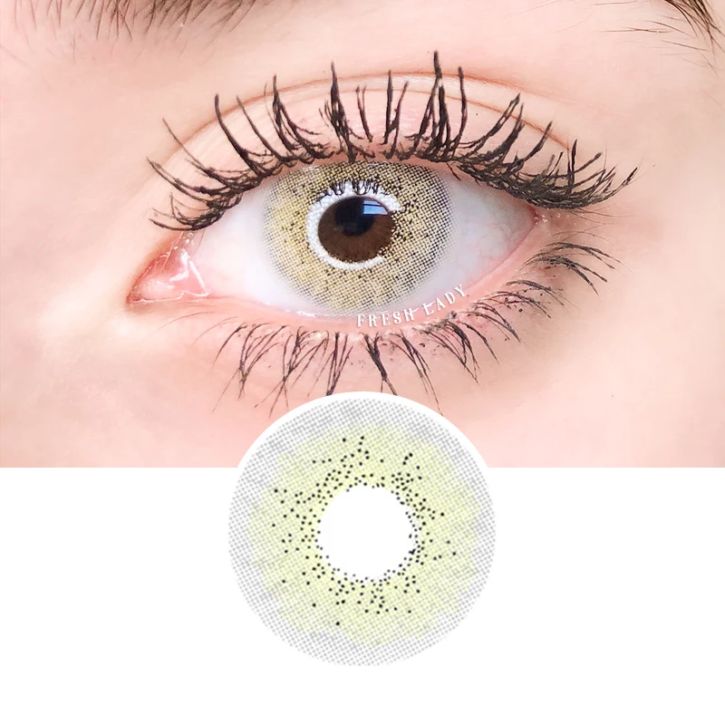 

Fresh Lady Ocean Collection Aurora Cyan Grey contacts lenses