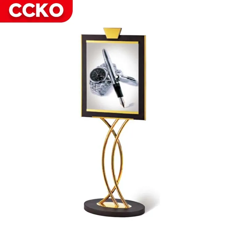 

Gold Vertical Heavy Duty Pedestal Sign Holder Floor Stand Poster Restaurant Wedding Bar Hotel Lobby Sign Stand Display Racks