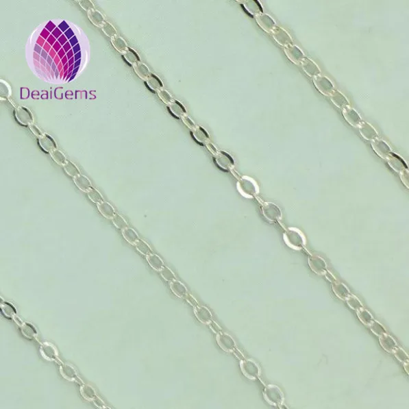 

Wholesale flat 925 sterling silver roll neck chain and antioxidation and antiallergic and non-fade silver chain