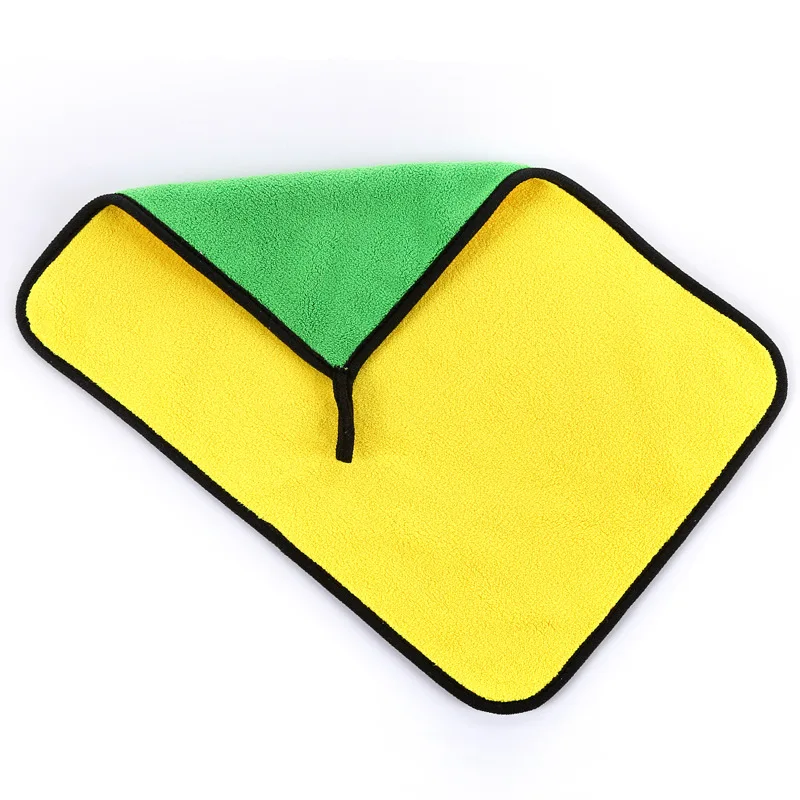 

Microfiber Car Washing Towel Four Color Combination 30*40CM 600GSM 2 PCS Super Dust Remover Grey Blue Green Yellow Color, Yellow+green blue+green yellow+grey blue+grey