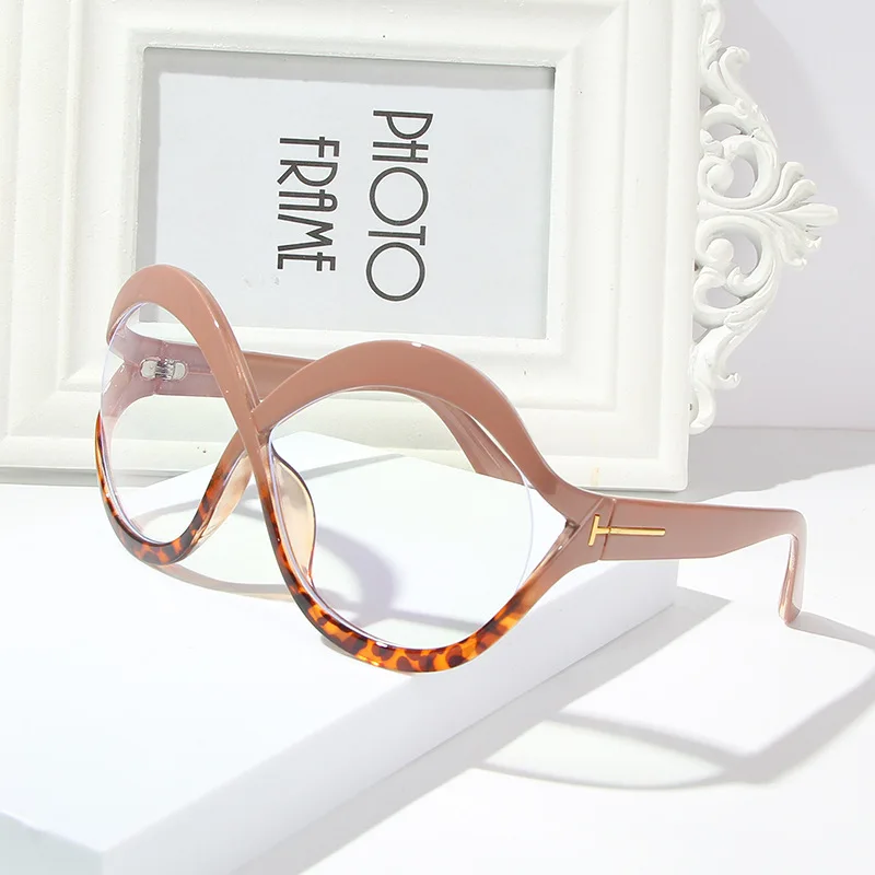 

05368 Retro Square Glasses Frames Men Women Men Vintage Transparent Computer Glasses Oversized Anti Blue Light Eyeglasses Frame