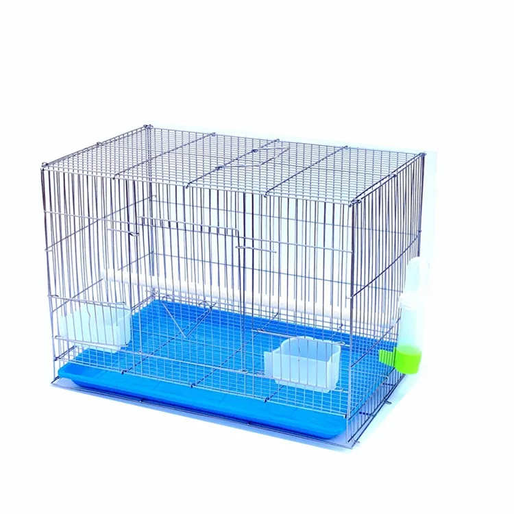 

stainless steel electroplating folding Budgerigar group bird cage starling breeding cage