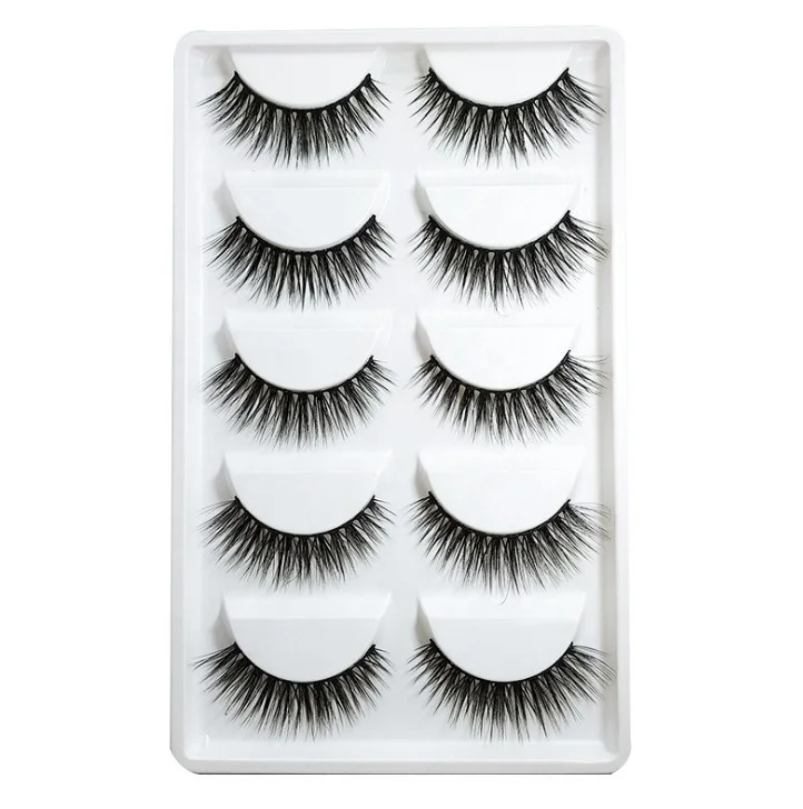 

Wholesale natural false eyelashes 3d mink set