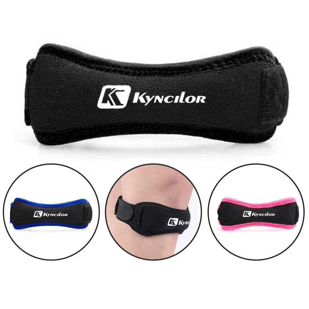 

Knee Pain Relief Patella Stabilizer Knee Strap Brace Support for Hiking Soccer Basketball, As picture or customizable