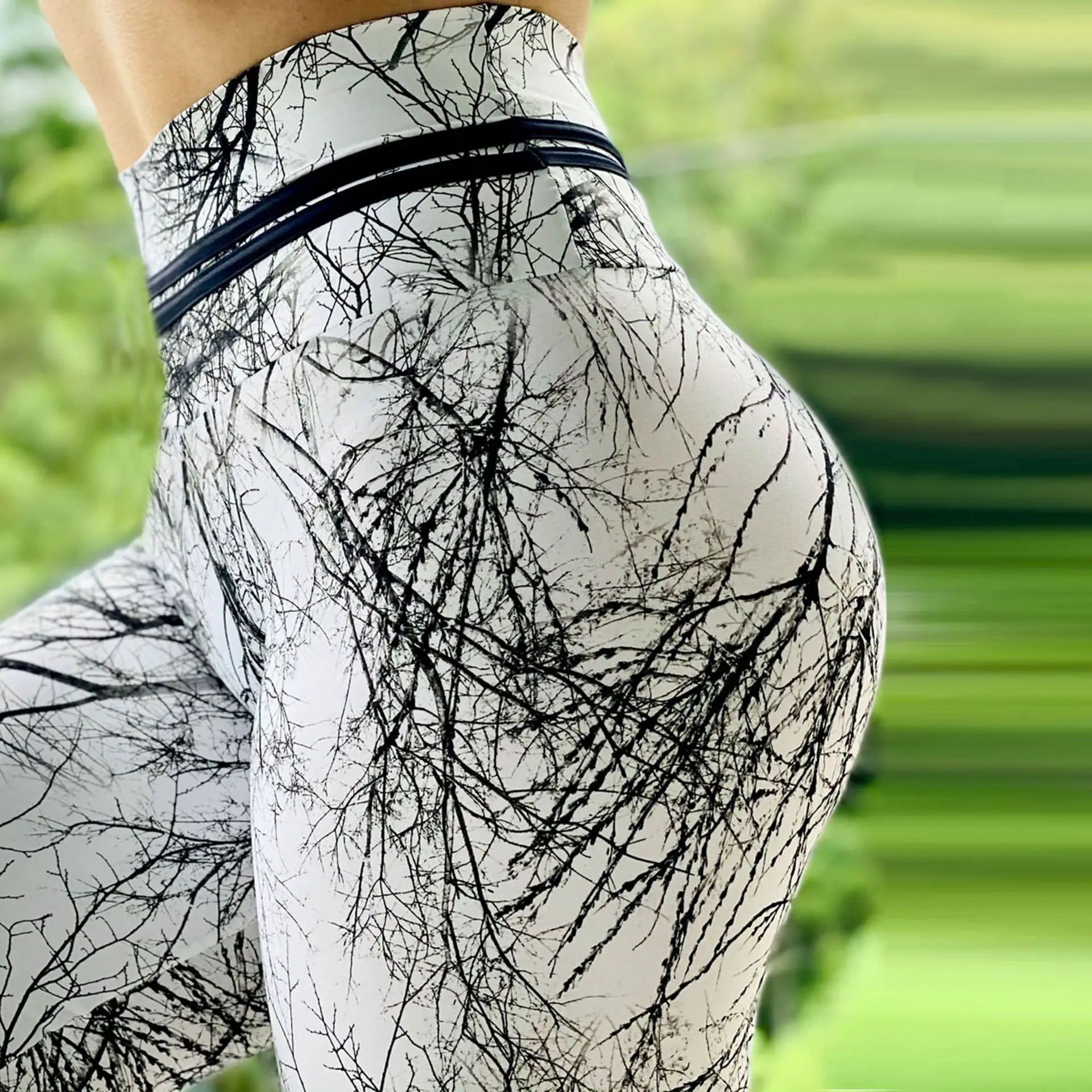 

Hot sale printed fitness women customized yoga leggings, Customized colors