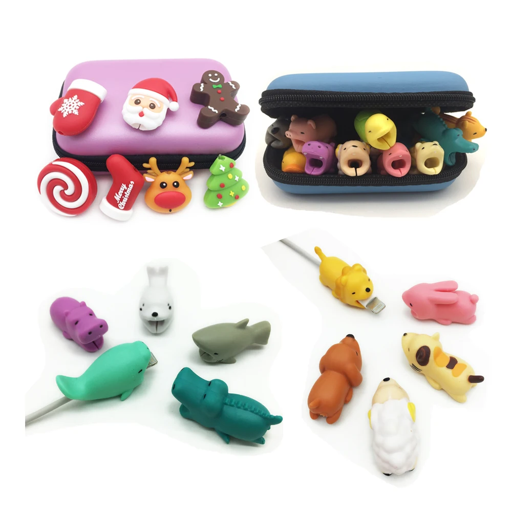 

Phone Accessories Cartoon Animals Charging Cable Protector