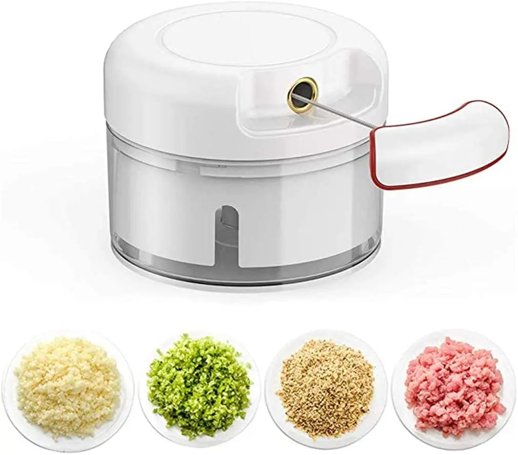 

Mini 170ML High Quality Rope Food Hand Chopper Processor Silcer Shredder Salad Maker Garlic Onion Slicer Cutter Kitchen