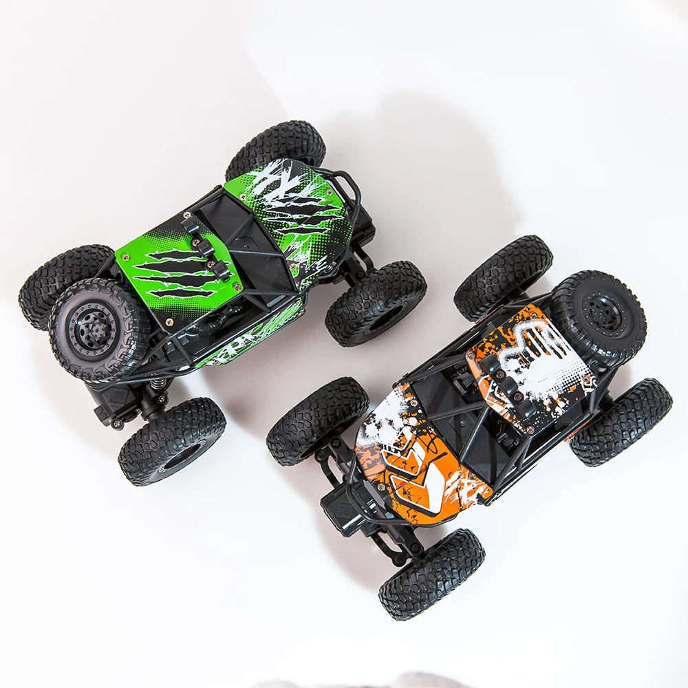 

2019 Hot RC Crawler S-003 RC Car 1/22 2.4G 2CH 2WD High Speed Car Monstruo RC Off-Road Car Christmas Gift, Red/green