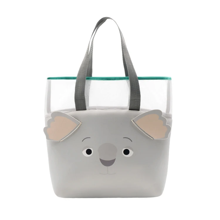 
2020 High Quality Eco Friendly Animal Cute Neoprene Waterproof Outdoor Shopping Bag 