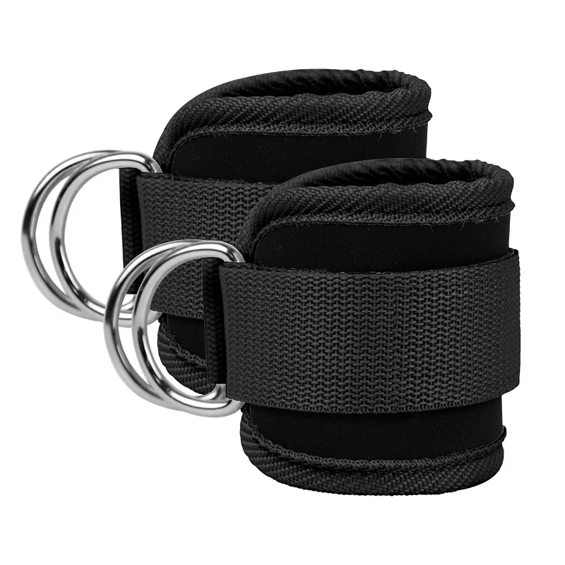 Factory Custom Adjustable Neopre Double D-Ring Legend Fitness Ankle Strap for Cable Machines