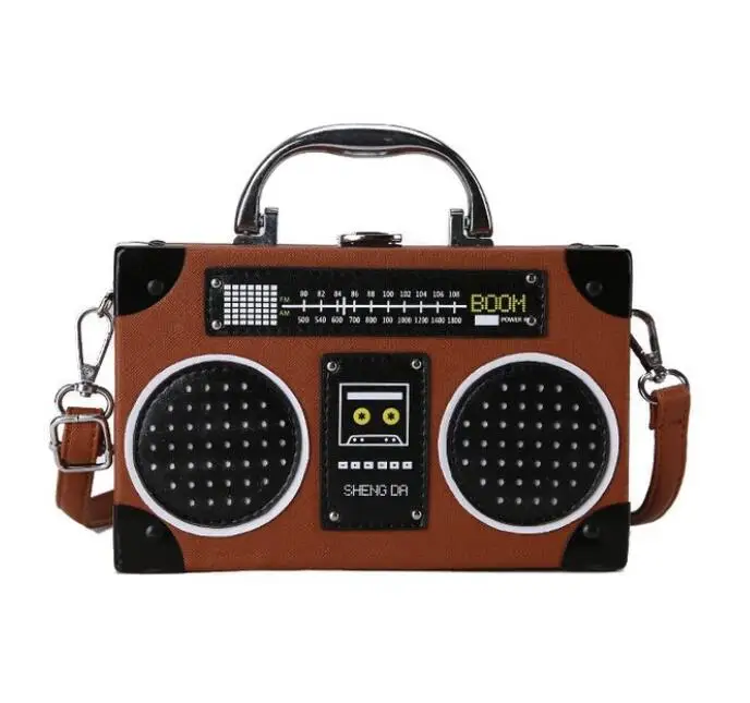 

Small Cute Novelty Design Adjustalbe Strap Crossbody Bags Radio Purses Girls Handbags, Customizable
